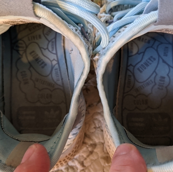 ADIDAS Pharrell Williams Hu Tennis Shoes Light Blue Mens 7 - Picture 5 of 7